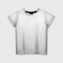 Детская футболка Серо-белый паттерн мелкая мозаика