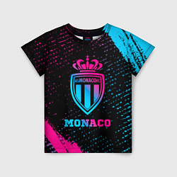 Футболка детская Monaco - neon gradient, цвет: 3D-принт
