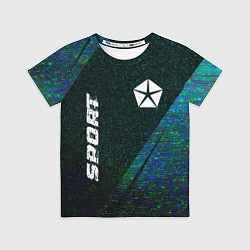 Футболка детская Jeep sport glitch blue, цвет: 3D-принт