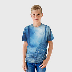 Футболка детская Грибной лесок, цвет: 3D-принт — фото 2