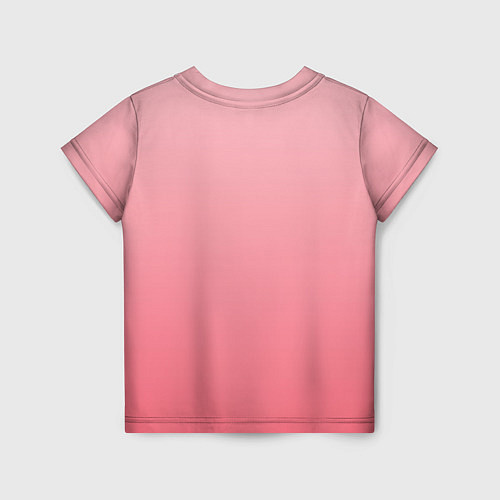 Детская футболка Нежный розовый градиент / 3D-принт – фото 2