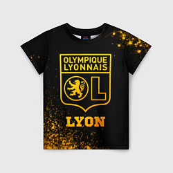 Футболка детская Lyon - gold gradient, цвет: 3D-принт