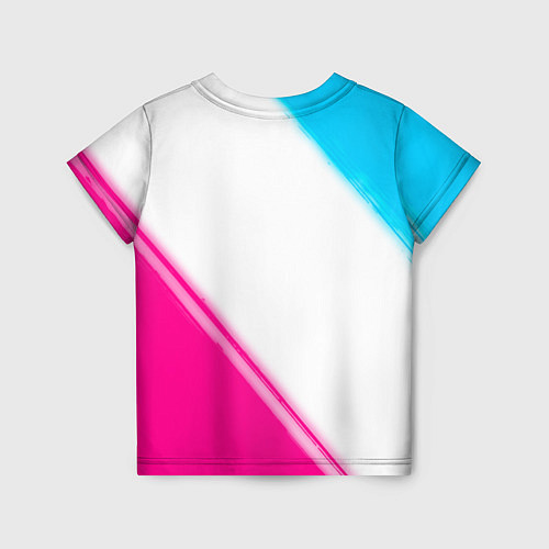 Детская футболка Juventus neon gradient style вертикально / 3D-принт – фото 2