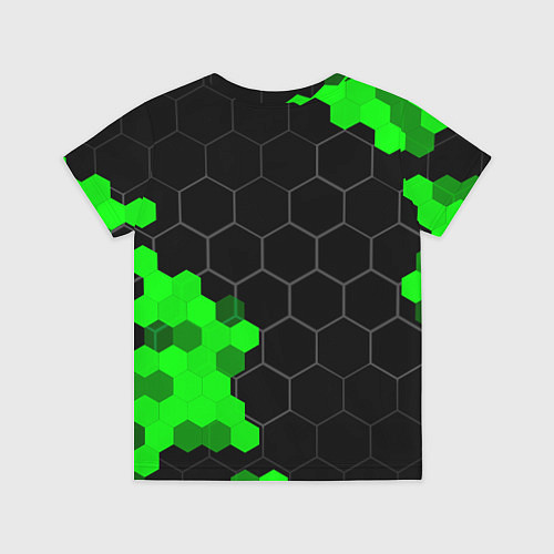 Детская футболка SsangYong green sport hexagon / 3D-принт – фото 2