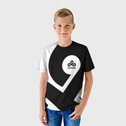 Футболка детская Cloud9 - black and white, цвет: 3D-принт — фото 2