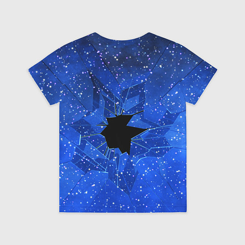 Детская футболка Расколотое стекло - звездное небо / 3D-принт – фото 2