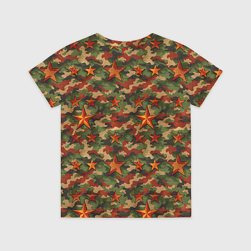 Детская футболка Камуфляж со звездами СССР / 3D-принт – фото 2