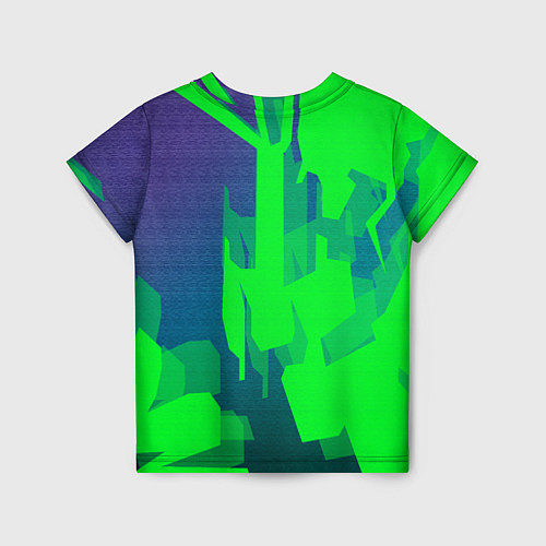 Детская футболка Зеленый фиолет / 3D-принт – фото 2