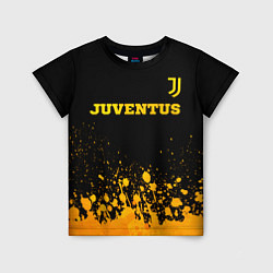 Детская футболка Juventus - gold gradient посередине