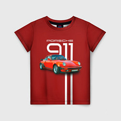 Детская футболка Порше спортивный немецкий автомобиль