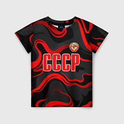 Футболка детская СССР - red stripes, цвет: 3D-принт