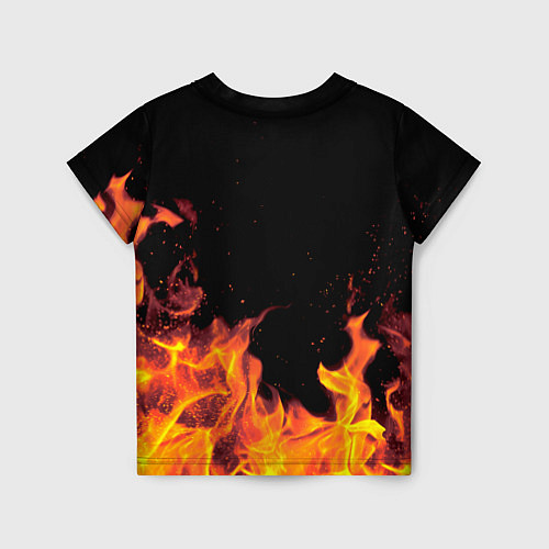 Детская футболка Дарья - имя в огне / 3D-принт – фото 2