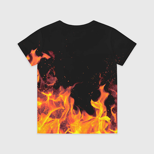 Детская футболка Елена - имя в огне / 3D-принт – фото 2