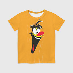 Футболка детская Смеющееся мультяшное лицо, цвет: 3D-принт