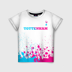 Футболка детская Tottenham neon gradient style посередине, цвет: 3D-принт