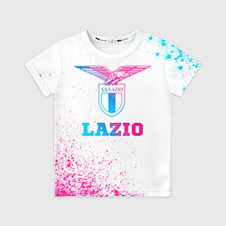 Футболка детская Lazio neon gradient style, цвет: 3D-принт