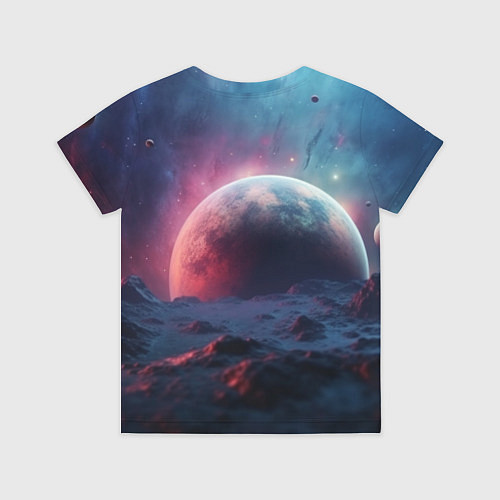 Детская футболка Фантастика космос и планета / 3D-принт – фото 2