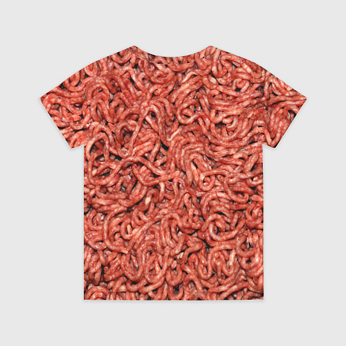 Детская футболка Мясной фарш текстура / 3D-принт – фото 2