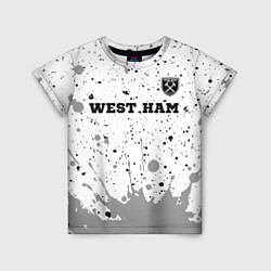 Детская футболка West Ham sport на светлом фоне посередине