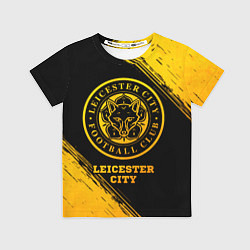 Футболка детская Leicester City - gold gradient, цвет: 3D-принт