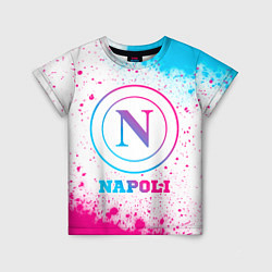 Футболка детская Napoli neon gradient style, цвет: 3D-принт