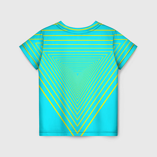 Детская футболка Треугольники уходящие в даль / 3D-принт – фото 2