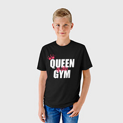 Футболка детская Queen of the gym - crown, цвет: 3D-принт — фото 2