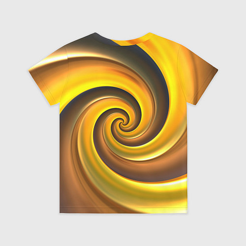 Детская футболка Модная сова и желтый спиральный фон / 3D-принт – фото 2