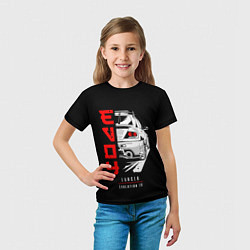 Футболка детская Mitsubishi Lancer - Evolution 4, цвет: 3D-принт — фото 2