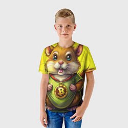 Футболка детская Крипто-хомяк, цвет: 3D-принт — фото 2