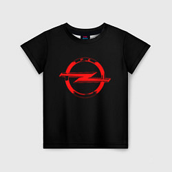 Футболка детская Opel red logo, цвет: 3D-принт
