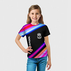 Футболка детская Liverpool speed game lights, цвет: 3D-принт — фото 2