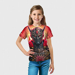 Футболка детская Elden Ring персонаж темный рыцарь, цвет: 3D-принт — фото 2