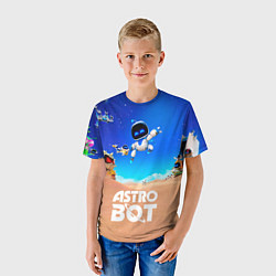 Футболка детская Astro bot персонажи, цвет: 3D-принт — фото 2