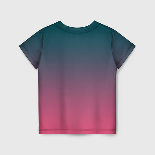 Детская футболка Абстрактный градиент / 3D-принт – фото 2