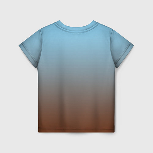 Детская футболка Текстура градиент / 3D-принт – фото 2