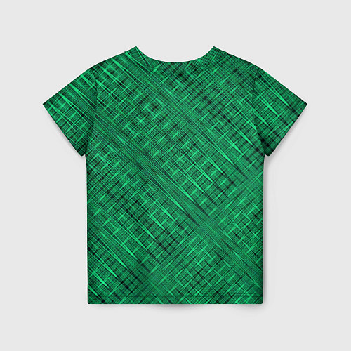 Детская футболка Насыщенный зелёный текстурированный / 3D-принт – фото 2