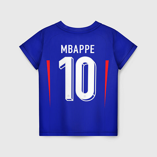 Детская футболка Мбаппе Евро 2024 сборная Франции домашняя / 3D-принт – фото 2