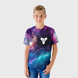 Футболка детская Destiny space game, цвет: 3D-принт — фото 2