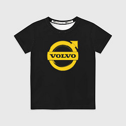Футболка детская Volvo yellow logo, цвет: 3D-принт