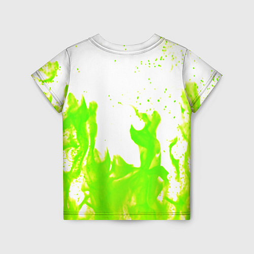Детская футболка Кислотный огонь / 3D-принт – фото 2
