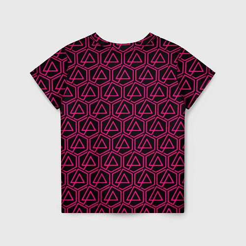 Детская футболка Linkin park pink logo / 3D-принт – фото 2