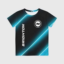 Футболка детская Brighton неоновые лампы, цвет: 3D-принт
