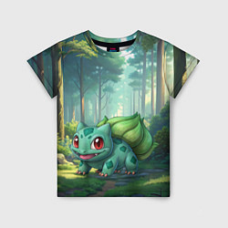 Футболка детская Bulbasaur pokemon, цвет: 3D-принт