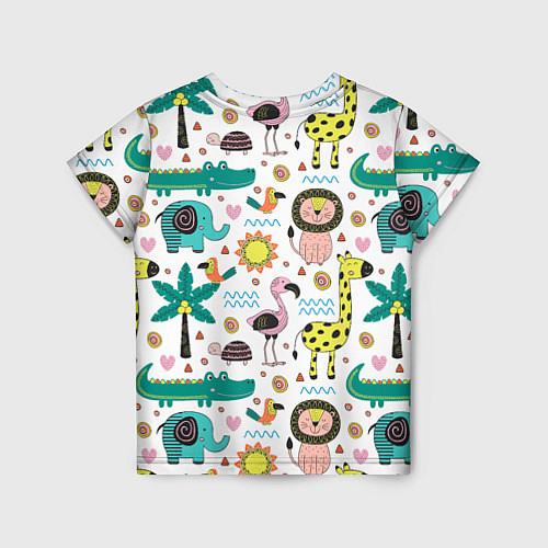 Детская футболка Животные джунглей / 3D-принт – фото 2