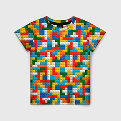 Детская футболка Разноцветные квадратные плитки