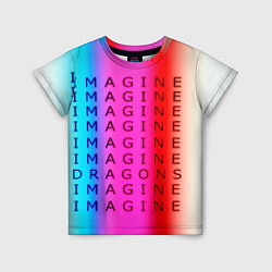 Футболка детская Imagine Dragons neon rock, цвет: 3D-принт