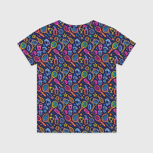 Детская футболка Яркий неоновый принт спортивный / 3D-принт – фото 2