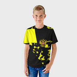 Футболка детская Россия имперский стиль пиксели, цвет: 3D-принт — фото 2