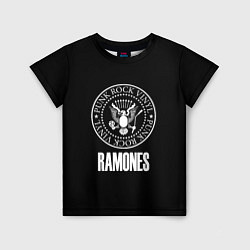 Футболка детская Ramones rock logo, цвет: 3D-принт